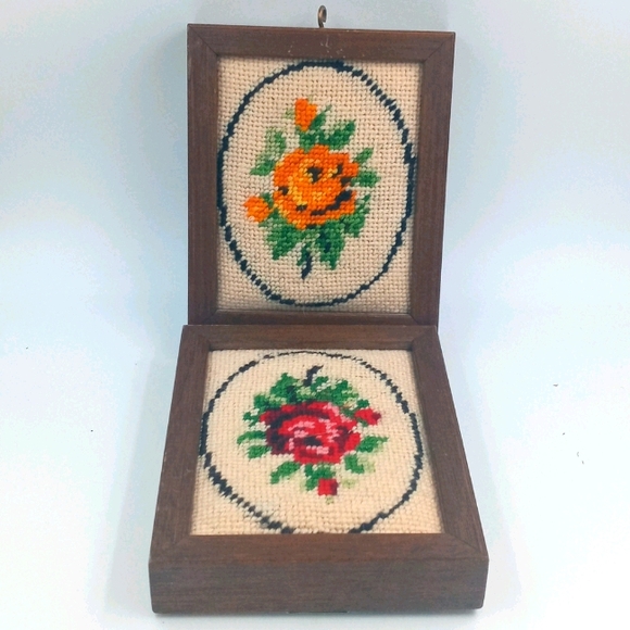 Vintage Other - VTG Embroidery Wall Art